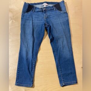 Isabel Maternity Skinny Crop Side Panel Jeans size 14 (CA)